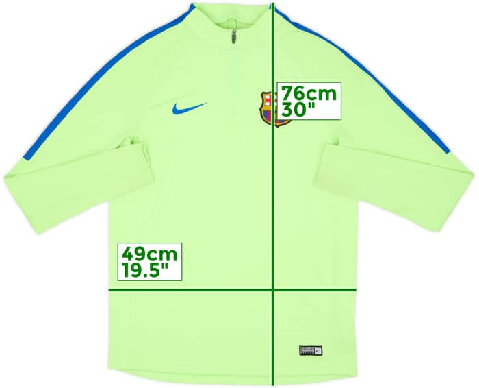 2017-18 Barcelona Nike Drill Top con cremallera 1/4 - 6/10 - (M)