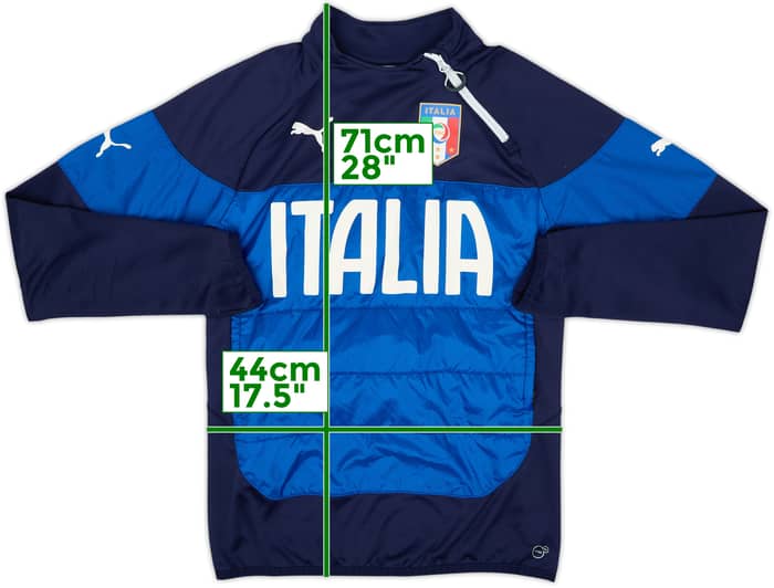 2014-15 Italy Puma 1/4 Zip Training Top - 8/10 - (S)