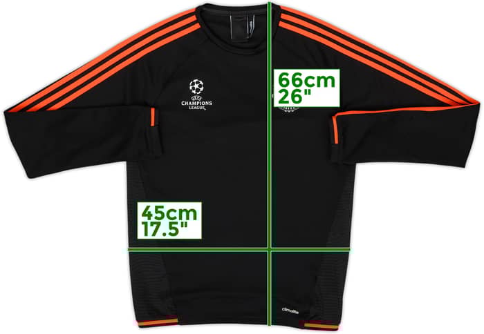 2015-16 Manchester United adidas Sweat Top - 8/10 - (S)