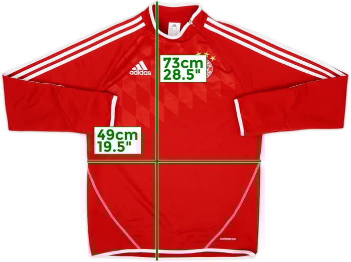 2013-14 Bayern Munich adidas 1/4 Zip Drill Top - 8/10 - (M)