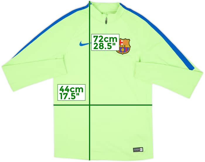 2017-18 Barcelona Nike 1/4 Zip Drill Top - 6/10 - (S)