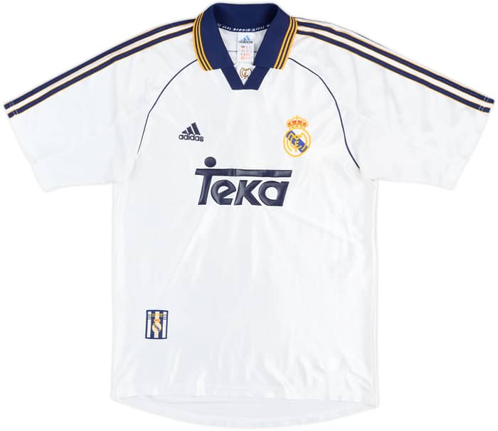 1998-00 Real Madrid Home Shirt Raul #7 - 7/10 - (S)