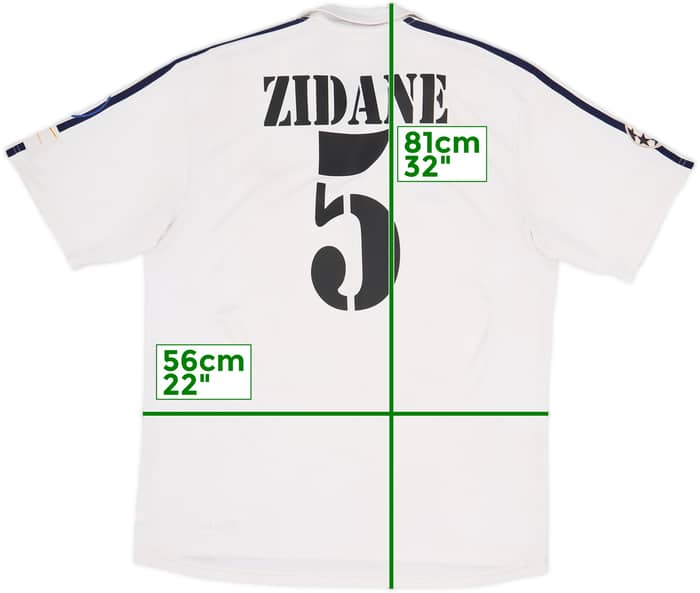 2001 Real Madrid Home Shirt Zidane #5 - 5/10 - (L)