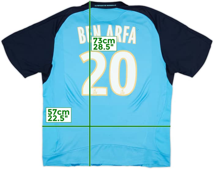 2008-09 Olympique Marseille Away Shirt Ben Arfa #20 - 5/10 - (XL)