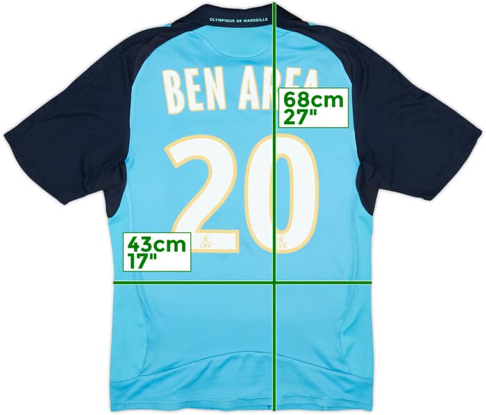 2008-09 Olympique Marseille Away Shirt Ben Arfa #20 - 7/10 - (S)