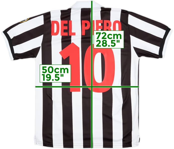 1998-99 Juventus Home Shirt Del Piero #10 - 9/10 - (S)