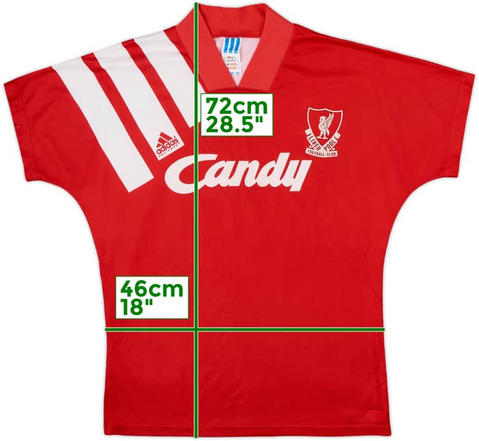 1991-92 Liverpool Home Shirt - 7/10 - (S)