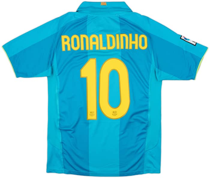 2007-09 Barcelona Away Shirt Ronaldinho #10 - 6/10 - (S)