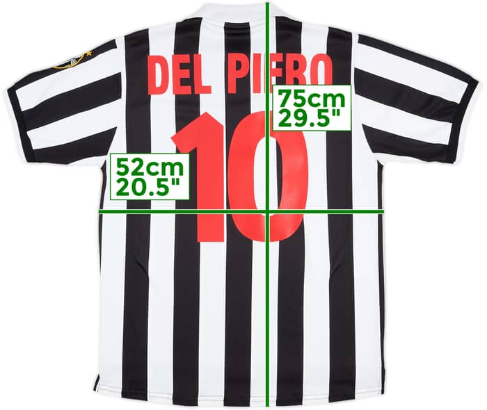 1998-99 Juventus Home Shirt Del Piero #10 - 8/10 - (M)