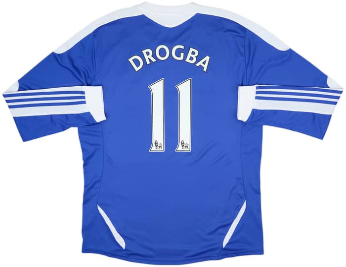 2011-12 Chelsea Home L/S Shirt Drogba #11 - 6/10 - (XL)