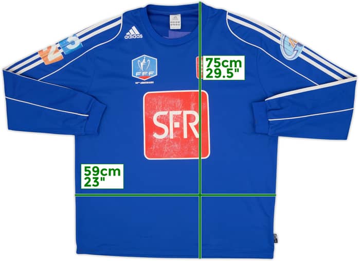 2007-08 Coupe de France Home L/S Shirt #6 - 5/10 - (XL)