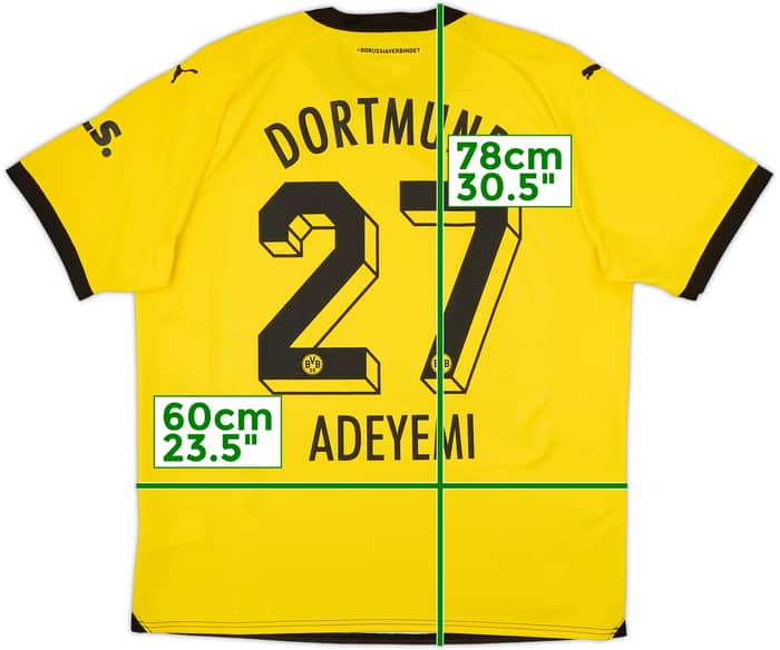 2023-24 Borussia Dortmund Home Shirt Adeyemi #27 - 9/10 - (XL)