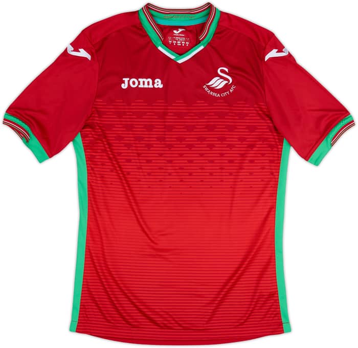 2017-18 Swansea Away Shirt Wilfried #2 - 10/10 - (S)