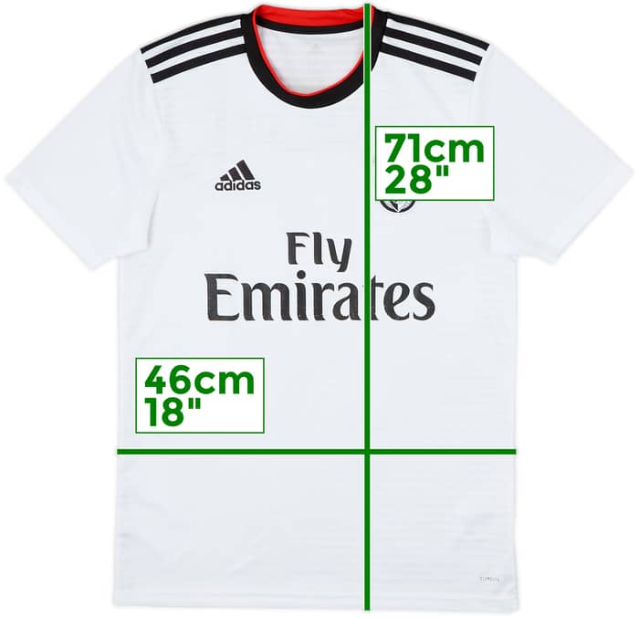 2018-19 Benfica Away Shirt - 6/10 - (S)