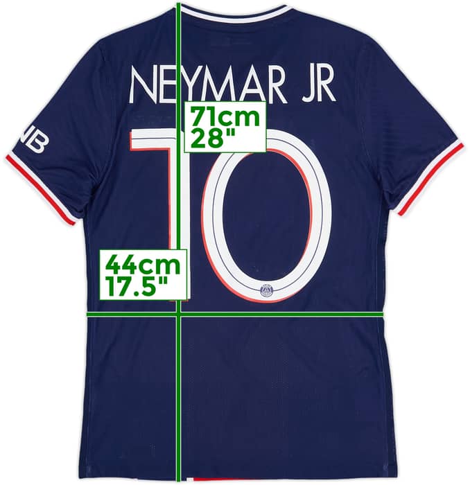 2020-21 Paris Saint-Germain Authentic Home Shirt Neymar Jr #10 - 7/10 - (S)