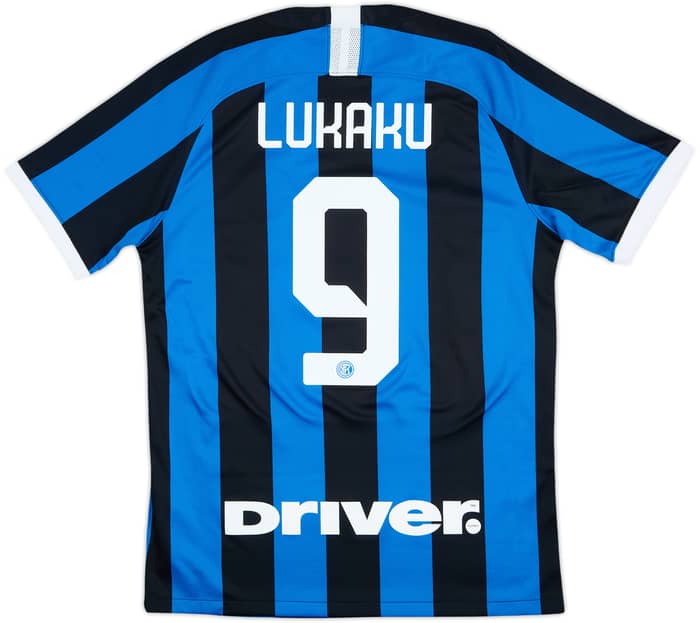 2019-20 Inter Milan Home Shirt Lukaku #9 - 10/10 - (M)