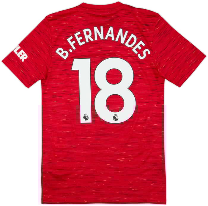 2020-21 Manchester United Home Shirt B.Fernandes #18 - 10/10 - (XS)