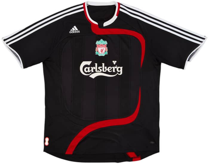 Camiseta de la tercera equipación del Liverpool 2007-08 Gerrard #8 - 6/10 - (XXL)