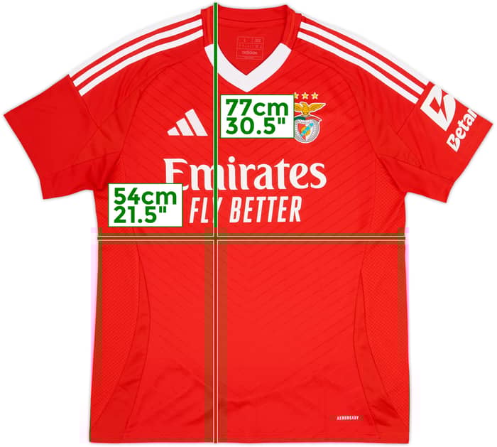 2024-25 Benfica Home Shirt - 10/10 - (L)