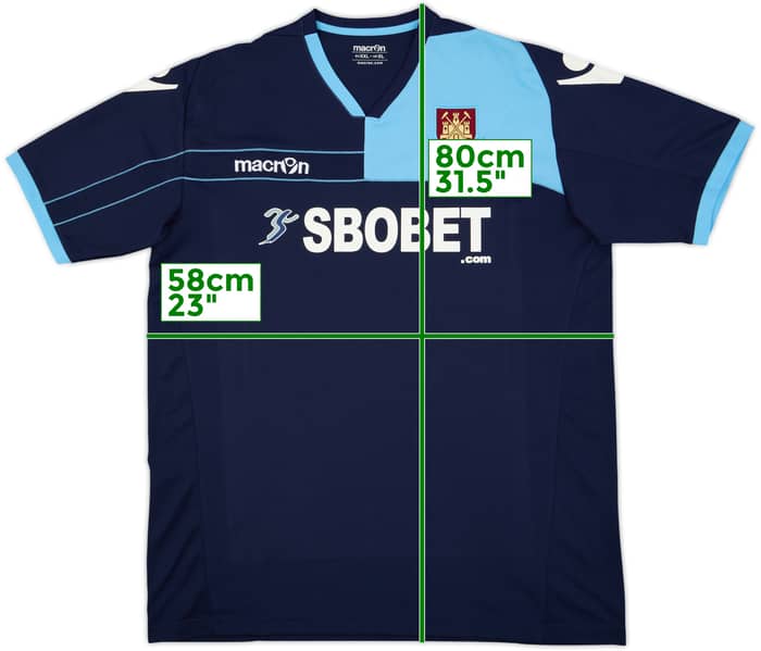 2012-13 West Ham Macron Training Shirt - 9/10 - (XL)