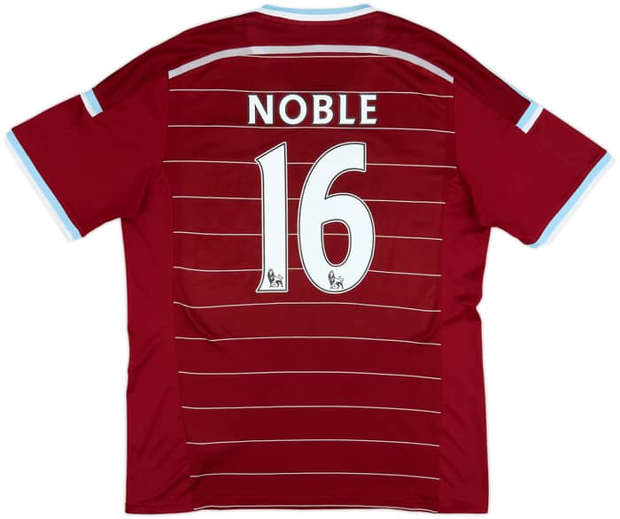 2014-15 West Ham Home Shirt Noble #16 - 8/10 - (XL)