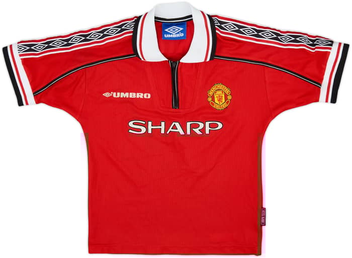 Camiseta de local del Manchester United 1998-00 Beckham #7 - 7/10 - (Niños S.)