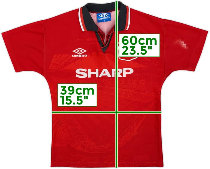 1998-00 Manchester United Home Shirt - 5/10 - (L.Boys)