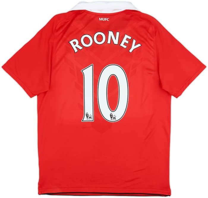 2010-11 Manchester United Home Shirt Rooney #10 - 6/10 - (M)