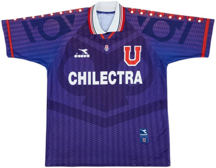 1996 Universidad de Chile Home Shirt Valencia #7 - 6/10 - (XL)