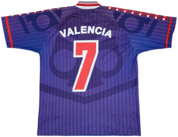1996 Universidad de Chile Home Shirt Valencia #7 - 6/10 - (XL)
