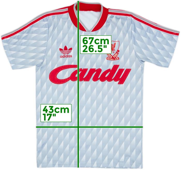 1989-91 Liverpool Away Shirt - 8/10 - (S)