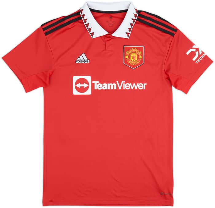 2022-23 Manchester United Home Shirt Antony #21 - 8/10 - (M)