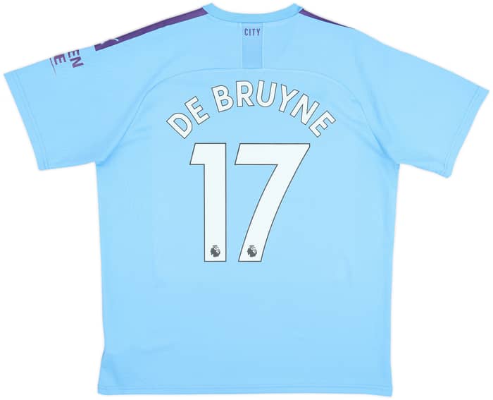 Camiseta de local del Manchester City 2019-20 De Bruyne #17 - 9/10 - (XL)
