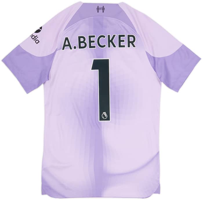 2022-23 Liverpool GK S/S Shirt A.Becker #1 - 9/10 - (XS)