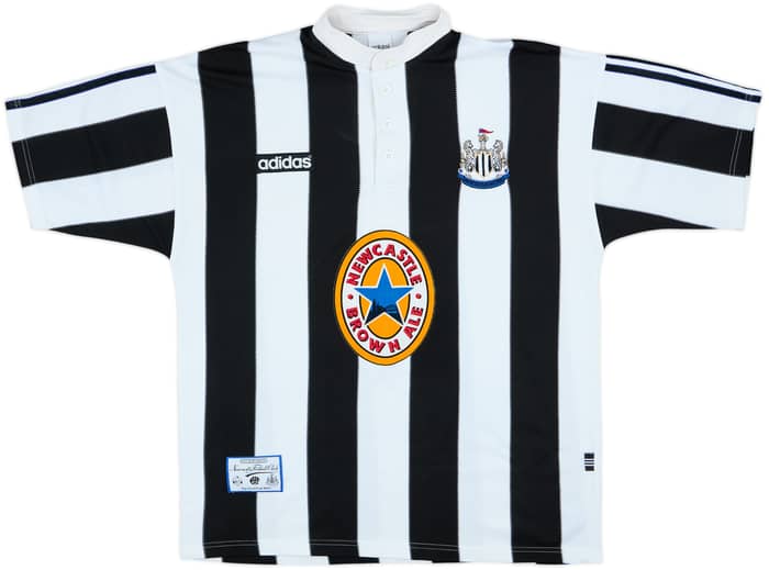 1995-97 Newcastle Home Shirt Shearer #9 - 8/10 - (L)