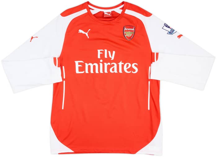 2015-16 Arsenal Home L/S Shirt Koscielny #6 - 8/10 - (M)