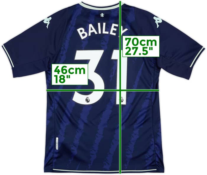 2021-22 Aston Villa Third Shirt Bailey #31 - 8/10 - (M)