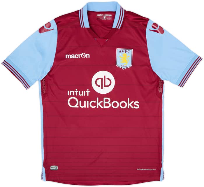 2015-16 Aston Villa Home Shirt Grealish #40 - 10/10 - (S)