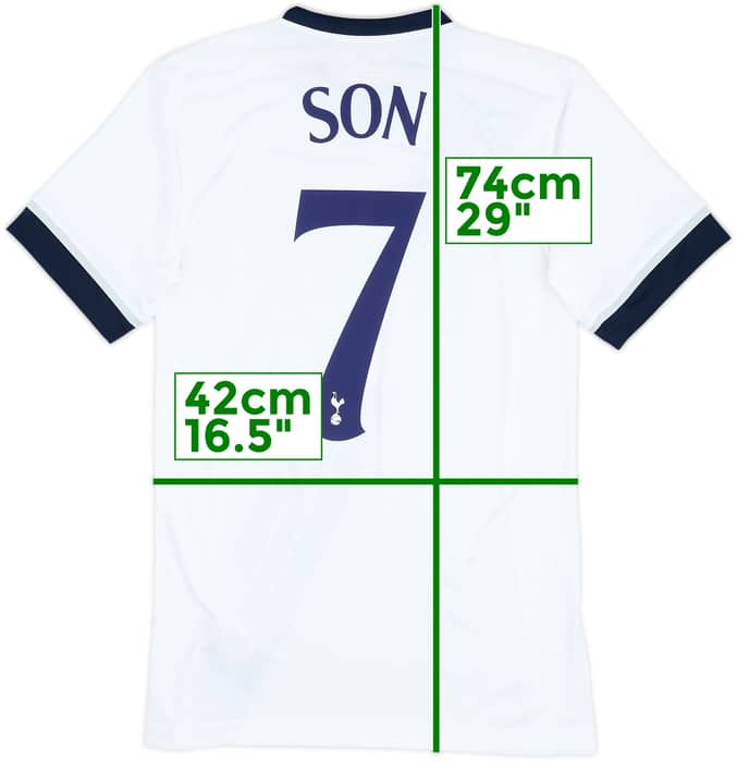 2015-16 Tottenham Home Shirt Son #7 - 8/10 - (S)