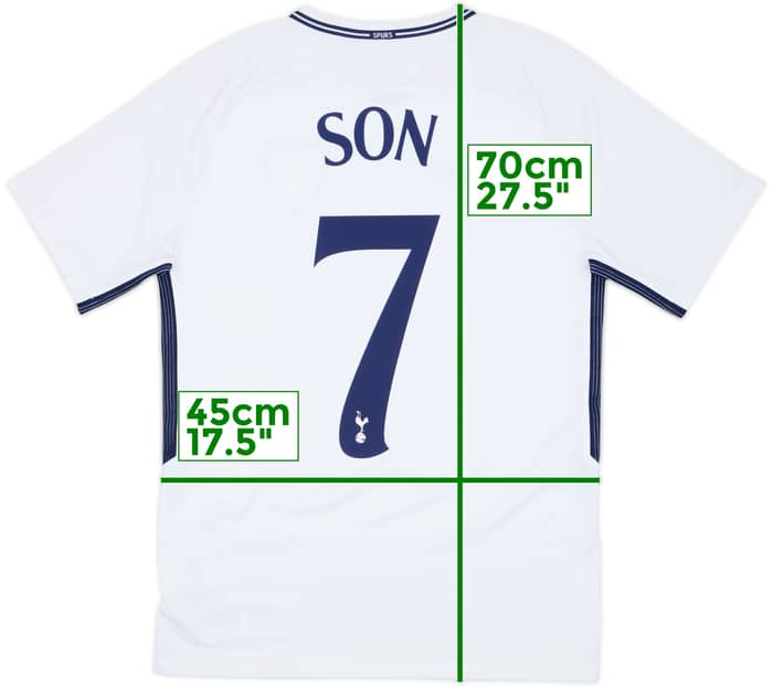 2017-18 Tottenham Home Shirt Son #7 - 9/10 - (S)
