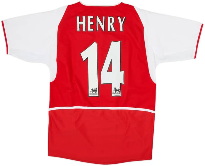 2002-04 Arsenal Home Shirt Henry #14 - 8/10 - (L.Boys)