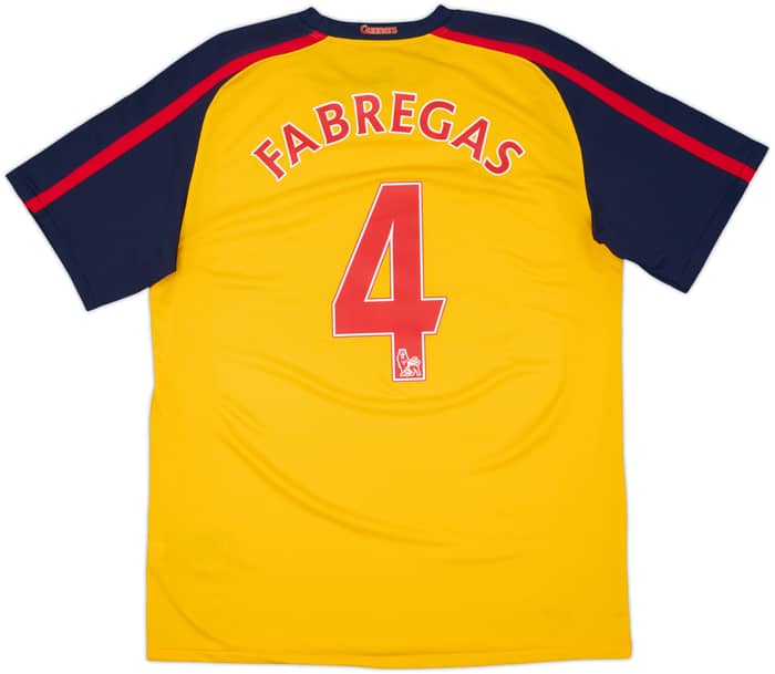 2008-09 Arsenal Away Shirt Fabregas #4 - 10/10 - (M)
