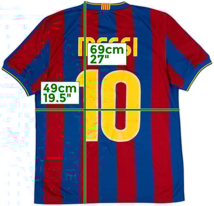 2009-10 Barcelona Home Shirt Messi #10 - 6/10 - (S)