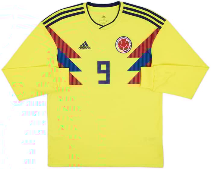2018-19 Colombia Home L/S Shirt Falcao #9 - 5/10 - (M)