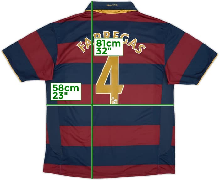 2007-08 Arsenal Third Shirt Fabregas #4 - 5/10 - (XL)