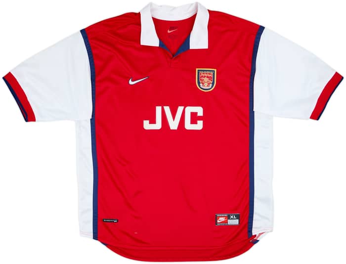 1998-99 Arsenal Home Shirt Bergkamp #10 - 8/10 - (XL)
