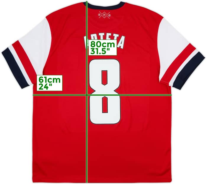 2012-14 Arsenal Camiseta Local Arteta #8 - 8/10 - (XL)