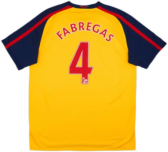 2008-09 Arsenal Away Shirt Fabregas #4 - 7/10 - (L)
