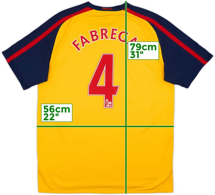 2008-09 Arsenal Away Shirt Fabregas #4 - 7/10 - (L)