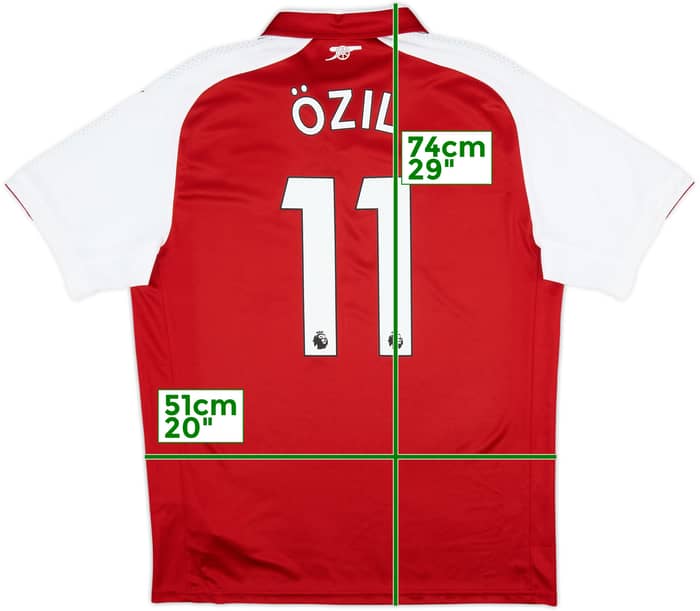 2017-18 Arsenal Home Shirt Ozil #11 - 10/10 - (L)